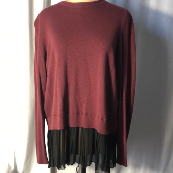 Chelsea 28 women’s 3% cashmere layered crew neck sweater XS - Picture 1 of 5